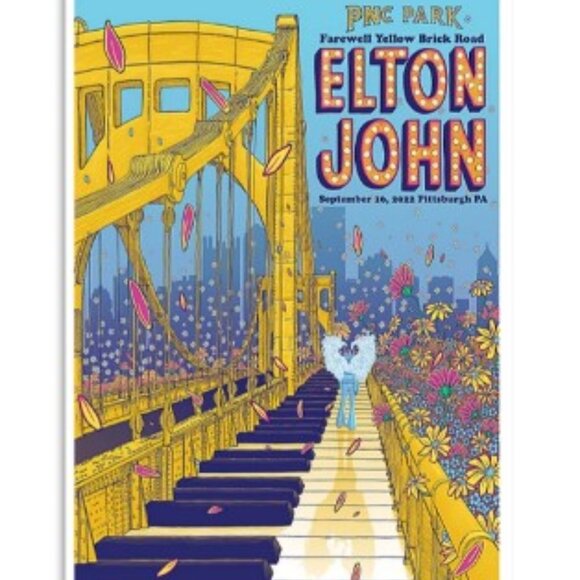 PNC Park Farewell Yellow Brick Road Elton John September 16 2022 poster - Picture 1 of 2